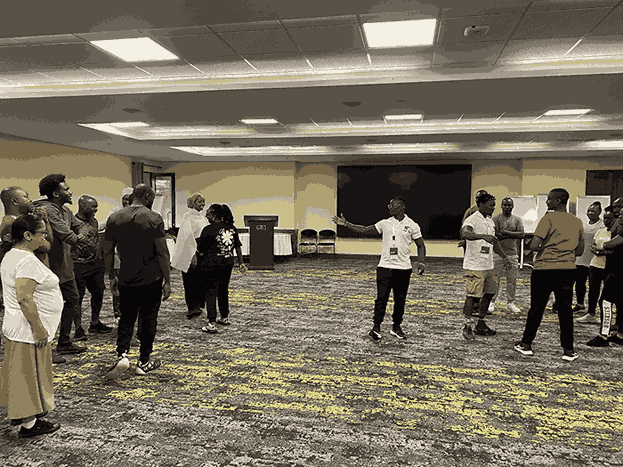 Corporate team building session